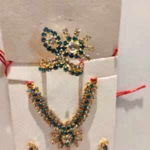 AD Stone Mukut Mala Set for laddu gopal online