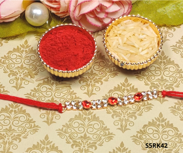 Stone Studded Traditional Rakhi