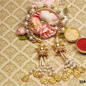 Yellow Lumba Rakhi for Bhabhi