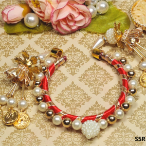 Red Lumba Rakhi for Bhabhi