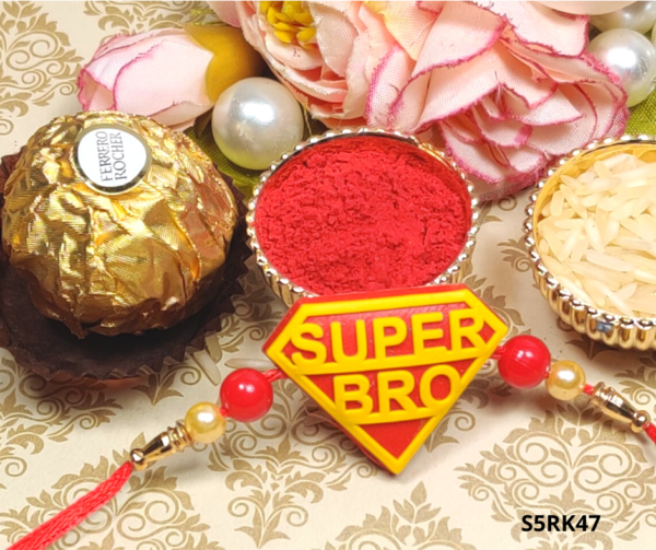 Cute Super Bro Rakhi for Kids online