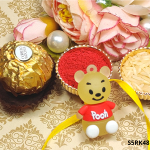 Cute Pooh Rakhi for Kids online