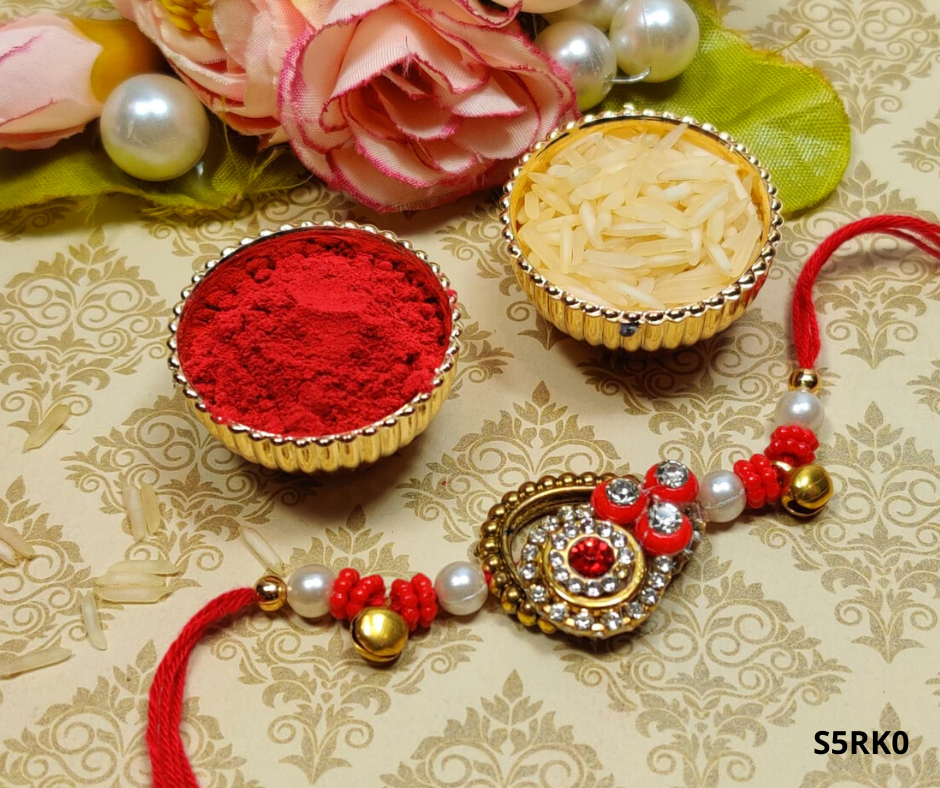 Multicolored Stone Studded Rakhi