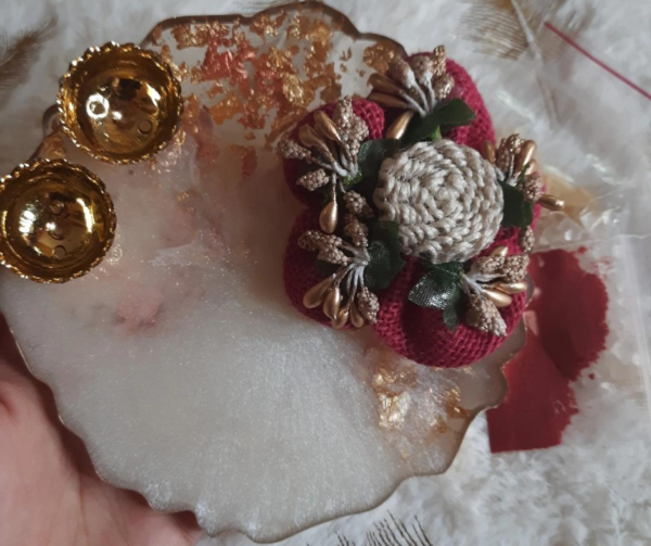 Resin Rakhi Platter