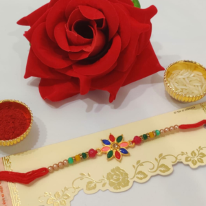 Multicolored Flower Rakhi