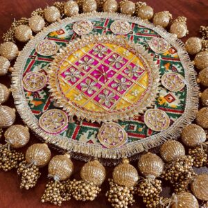 Diwali Rangoli mat Patola Work